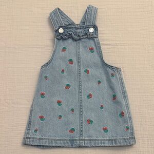 Gap Denim Baby Embroidered Ruffle Skirtall - 12/18 Months - NWOT